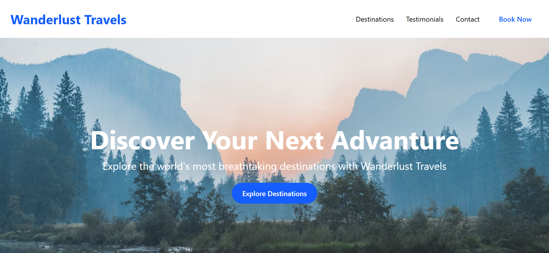 Travels Website Clone